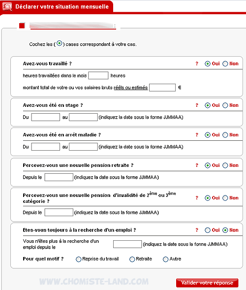 comment declarer pole emploi