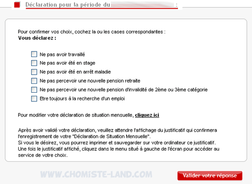 Comment déclarer votre situation mensuellement aux ASSEDIC POLE EMPLOI